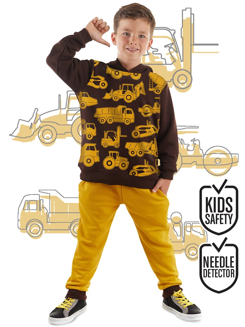 ج&مشب بدلة رياضية للأطفال بتصميم أدوات البناء